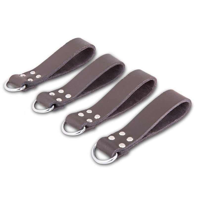 LAUTUS Heavy Duty Leather Tool Belt Strap Connectors Accessories (Suspender Loop Hook Attachment 4-Pack) - Image 2